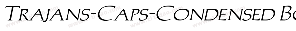 Trajans-Caps-Condensed Bold Italic字体转换